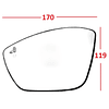 Luna Para Espejo Retrovisor Citroën Ds3 2019-2024 5