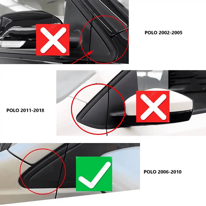 Moldura Esquinera Para Espejo Volkswagen 7