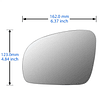 Luna Espejo Retrovisor Para Skoda Roomster 2006-2015 5