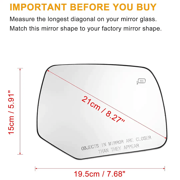 Luna Espejo Retrovisor Para Ford Escape 2008-2012 5