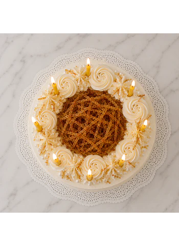 Torta Reina Sofía (Floken) Lúcuma