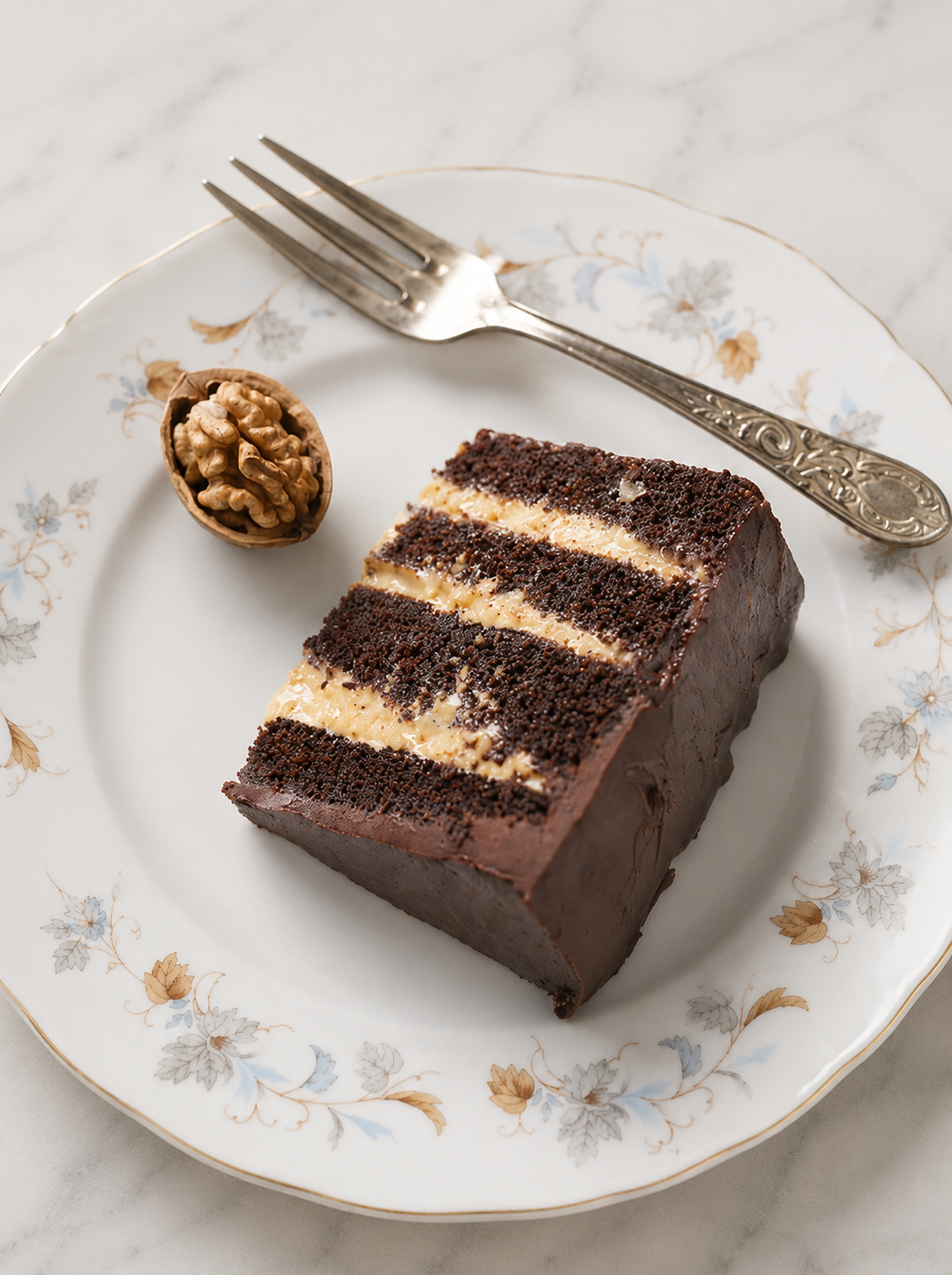 Torta Manjar-Nuez Chocolate