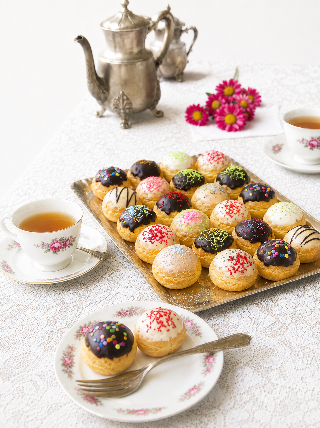 PROFITEROLES DE COLORES