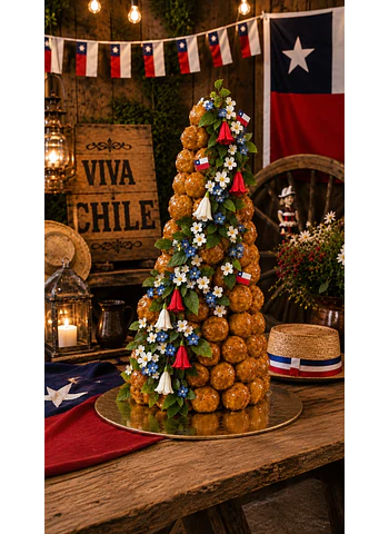 Croquembouche chocolate Fiestas Patrias Chile