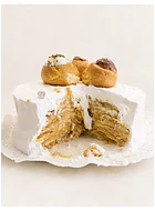 Torta de hojarasca manjar lúcuma