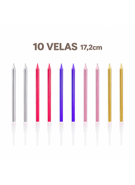 10 Velas de cumpleaños I 17,2cm