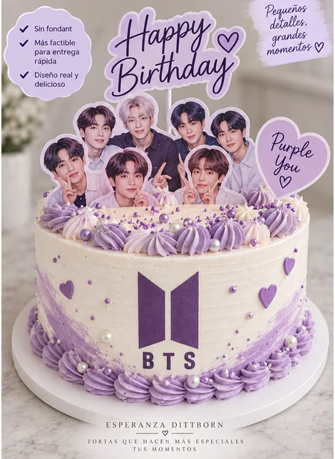 TORTA DISEÑO BTS