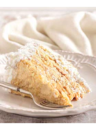 Torta de hojarasca manjar lúcuma