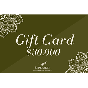 Gift Card $30.000