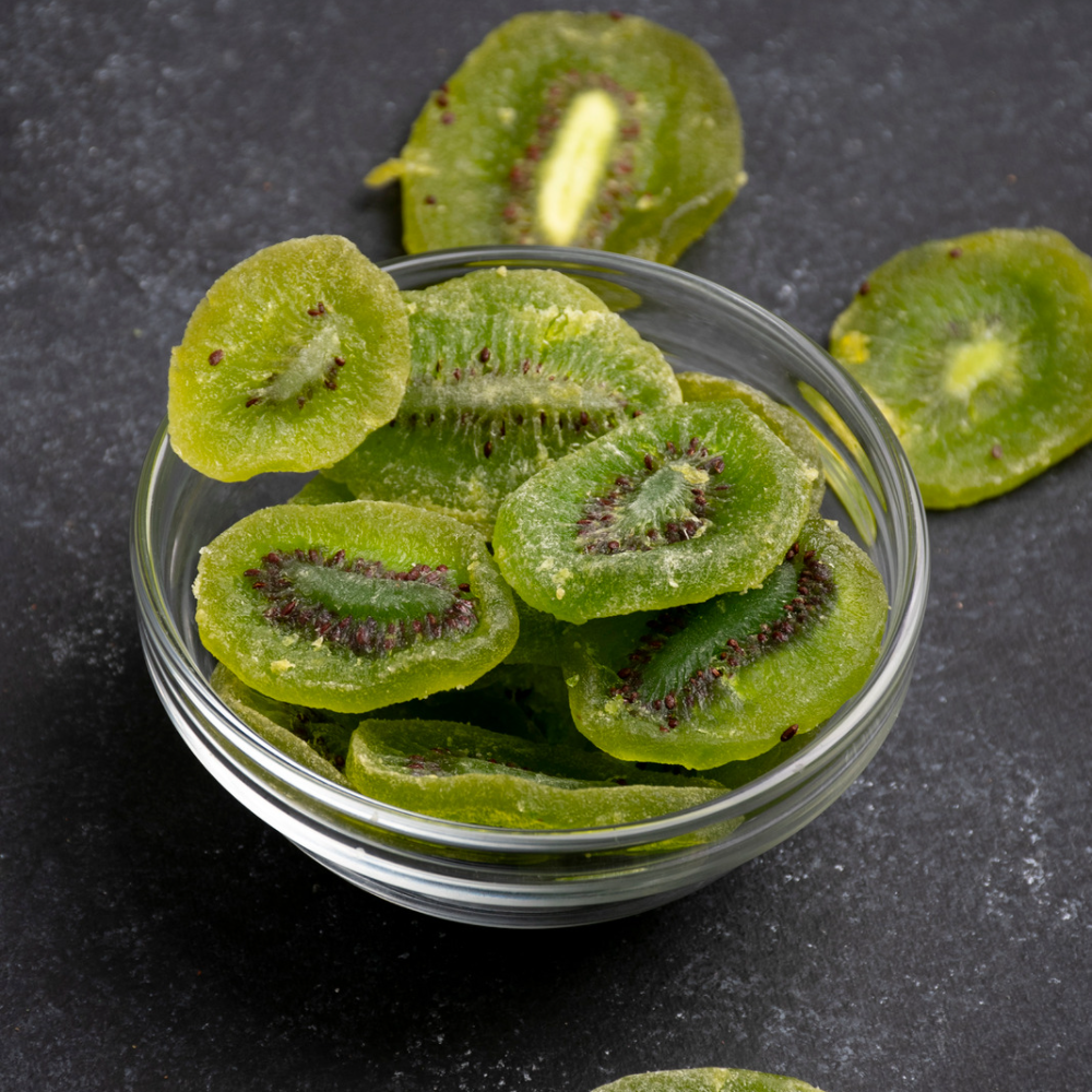 Laminas de kiwi endulzadas
