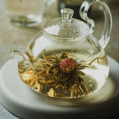 2 Blooming tea de perla con cártamo