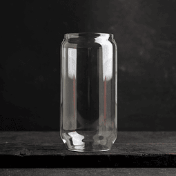 Vaso de vidrio largo