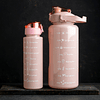 Botella motivacional doble rosada