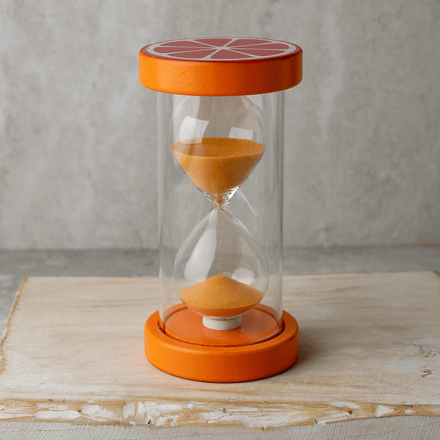 Reloj de arena para infusiones mandarina 30min
