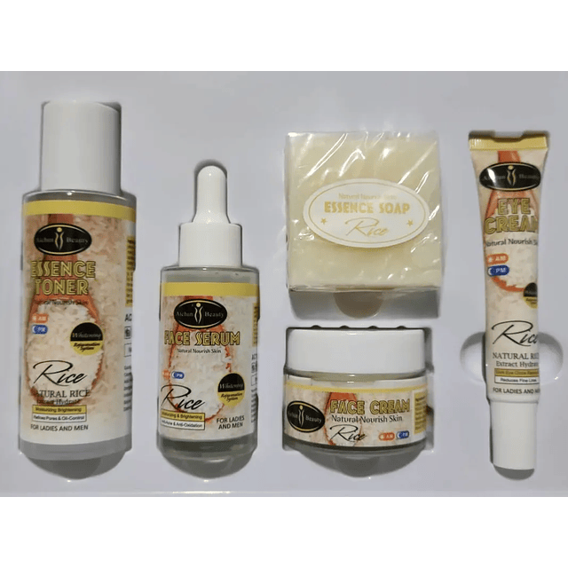 Kit 5 piezas Rice Facial Skin Care