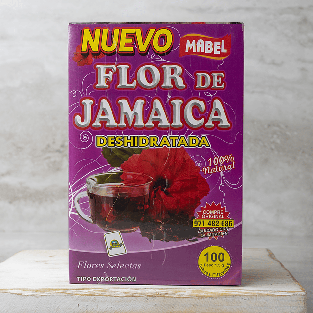 Hibisco / Flor de Jamaica 100 sobres