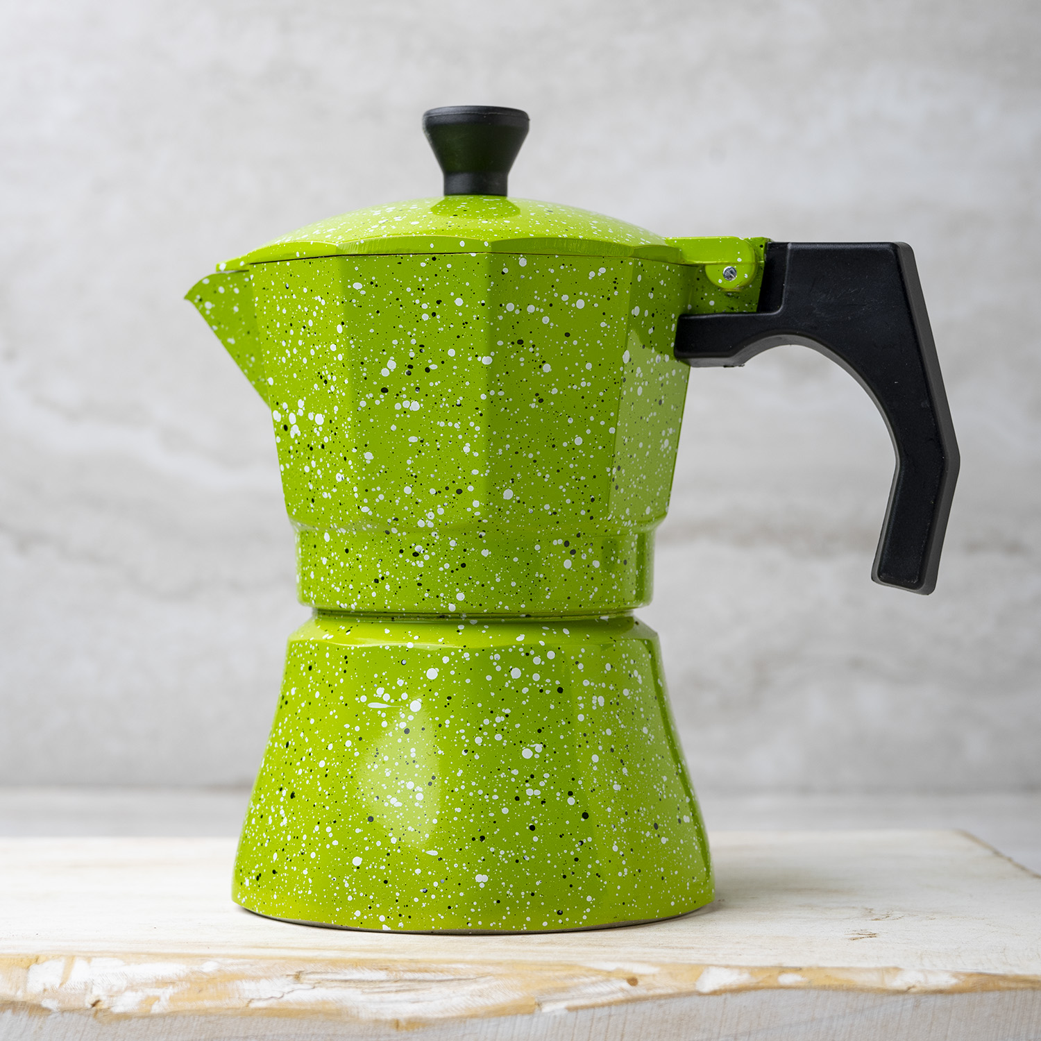 Cafetera Italiana Verde