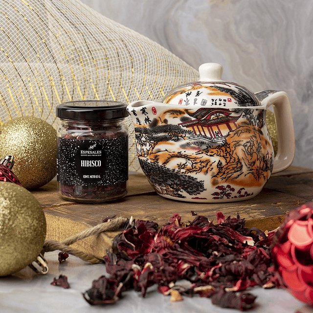 OFERTA FLASH  Hibisco / Flor de Jamaica  + Tetera Lán sè huā