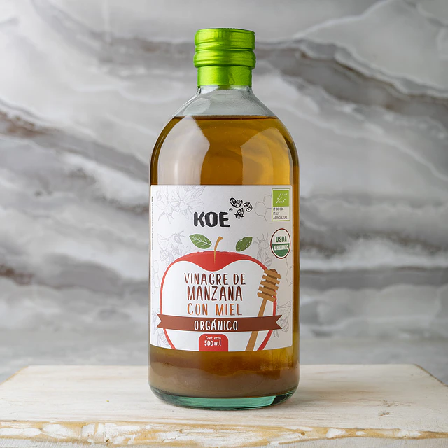 Vinagre de manzana con miel organico