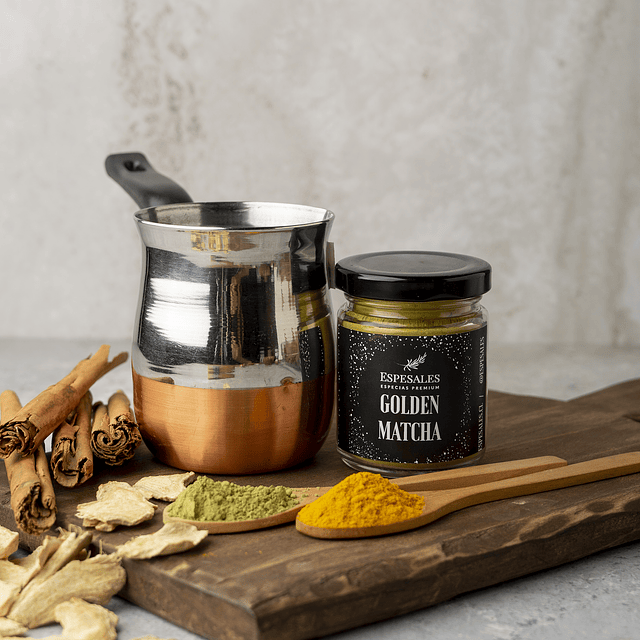 Golden Matcha + Lechero de acero