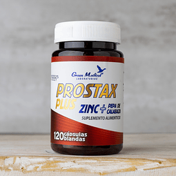 Prostax Max 120 Capsulas Zinc + Pepa de calabaza + Vitamina E