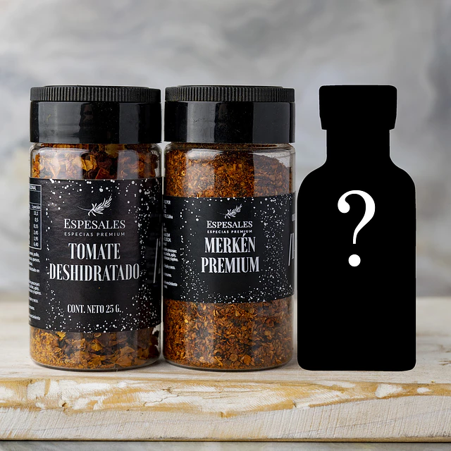 OFERTA FLASH 🔥Tomate Deshidratado, Merkén Premium + Especia Sorpresa