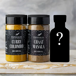 OFERTA FLASH 🔥Curry Colombo, Chaat Masala + Especia Sorpresa