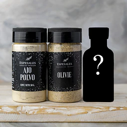 OFERTA FLASH 🔥Ajo en Polvo, Olivie + Especia Sorpresa