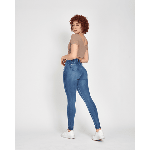 SKINNY SATÍN JEANS BÁSICO JY2307-12ST