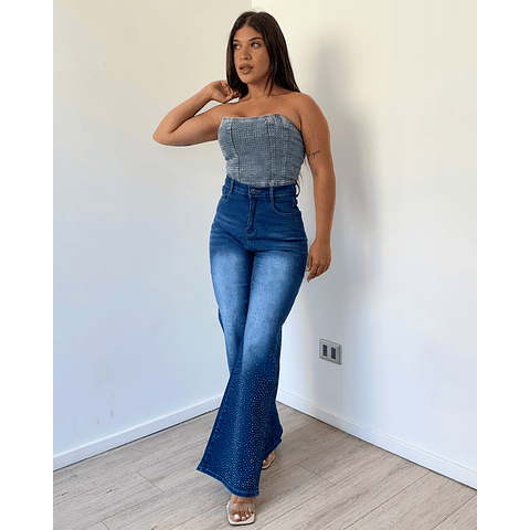 RECTO AZUL FOCALIZADO CON BRILLOS J25067