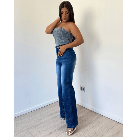 RECTO AZUL FOCALIZADO CON BRILLOS J25067