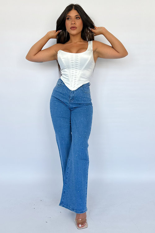 RECTO AZUL CON BRILLOS J25068