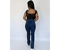 JEANS RECTO CON LINEA AZUL CLARO NACIONAL JF2511-R1