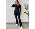 JEANS FLARE NEGRO CLÁSICO NACIONAL JF2602-FN