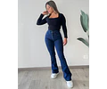 JEANS FLARE AZUL CLÁSICO NACIONAL JF2602-F2
