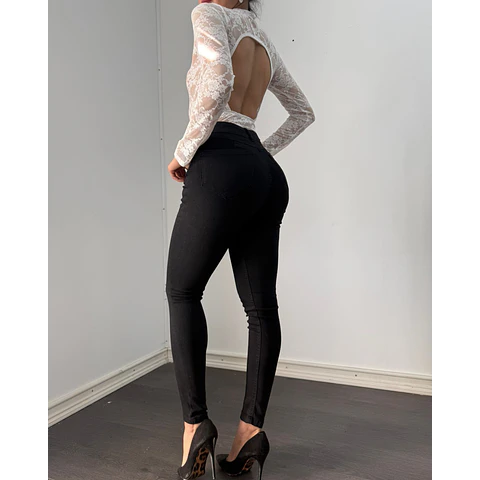 JEANS SKINNY NEGRO CLÁSICO NACIONAL JF2603-SN