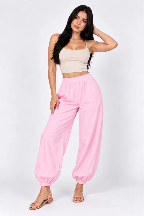 PANTALÓN BOMBACHO L260404 - ROSA PALO 