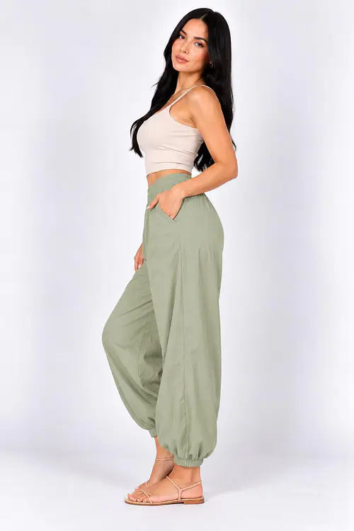 PANTALÓN BOMBACHO L260404 - VERDE MILITAR