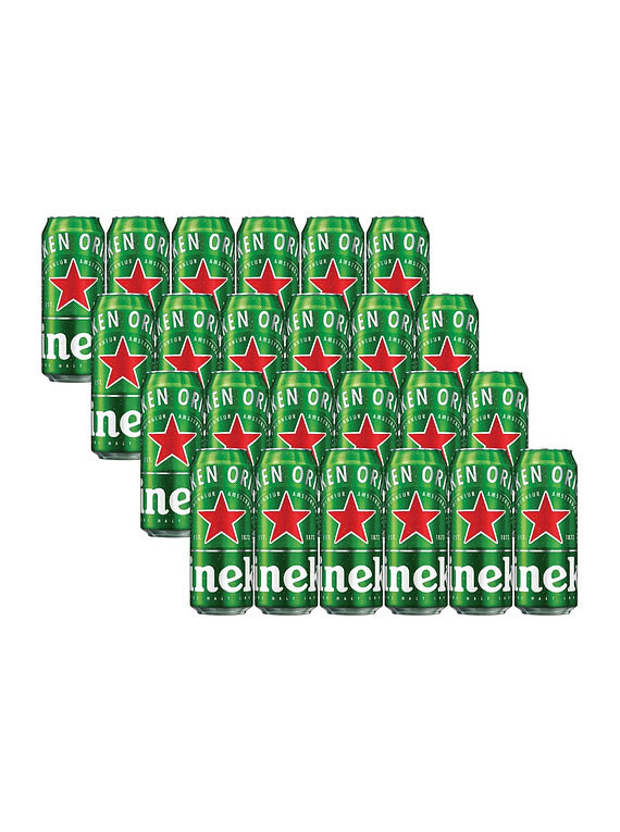 24x Cervezas Heineken en Lata 500cc