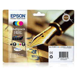 Pack 4 Tinteiros EPSON 16XL Cores (C13T16364020)