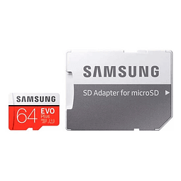 Cartão Memória MicroSDXC Samsung Evo Plus 64GB Class10 MB-MC64HA/EU