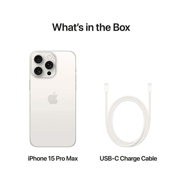 iPhone 15 Pro Max APPLE (6.7'' - 256 GB - Titânio Branco )