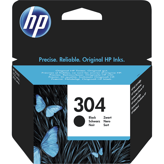 HP Tinteiro original 304 Preto - N9K06AE#ABE