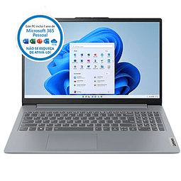 Computador Portátil Lenovo IdeaPad Slim 3 15IAN8-538 | 15.6'' | Intel® N100 | Intel® UHD | 4 GB | 128GB Grey + Office