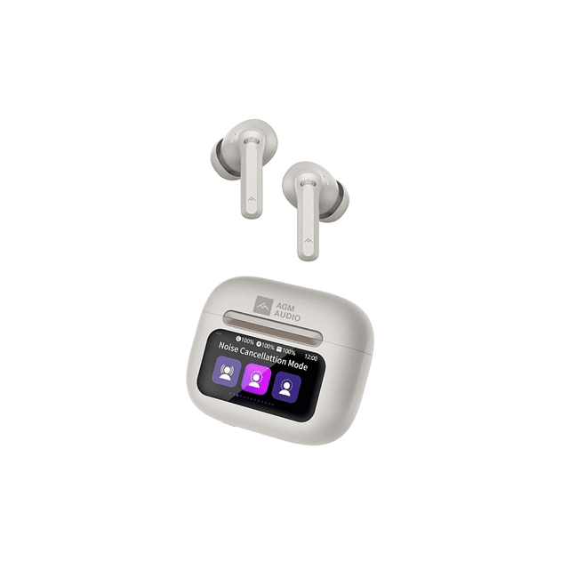 Auriculares Bluetooth Agm Buds 9 (Bege)