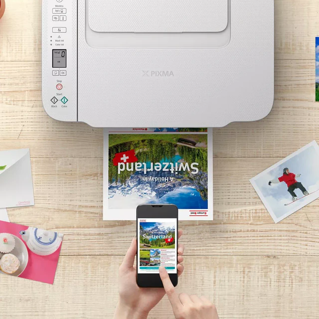 Impressora fotográfica Canon PIXMA TS3751i multifunções a jato de tinta sem fios a cores, branco