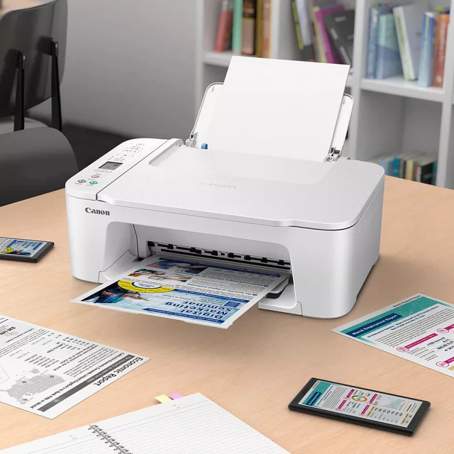Impressora fotográfica Canon PIXMA TS3751i multifunções a jato de tinta sem fios a cores, branco