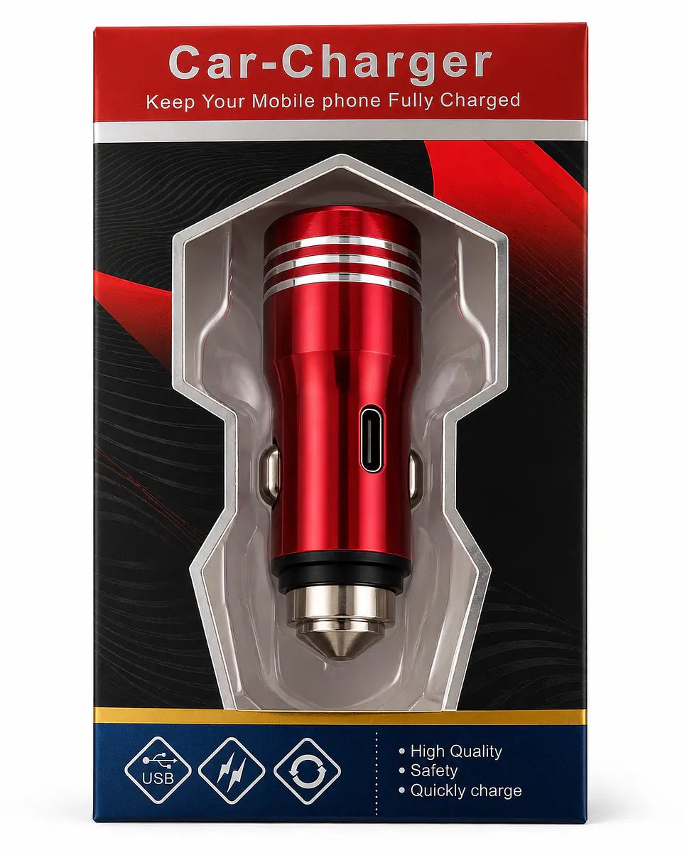CARGADOR DE AUTO 2 USB METAL 1