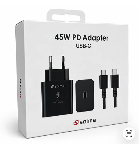 CARGADOR 45 W C. A C CARGA RAPIDA
