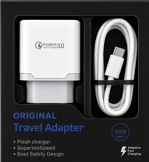 CARGADOR USB TIPO C COMPLETO 